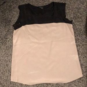 3/$15-Black and Tan sleeveless top